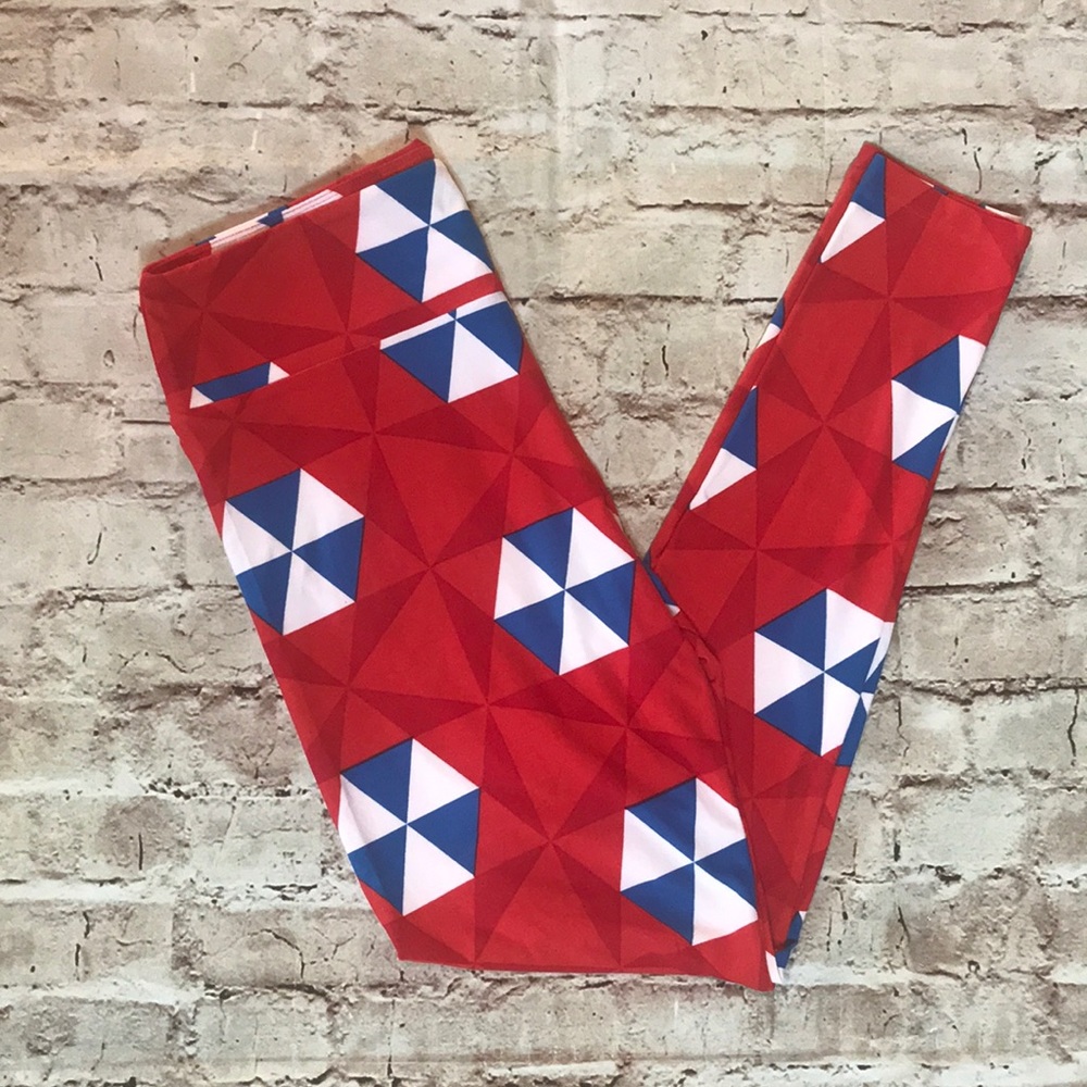 NWT LuLaRoe Tall And Curvy TC Leggings Red